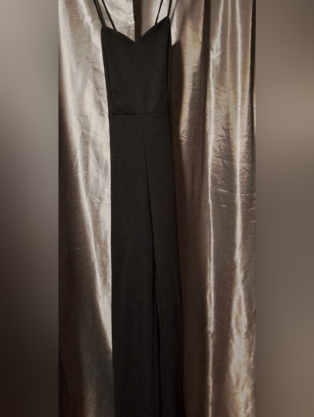 Sexy  Black-Strappy Jumpsuit